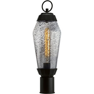 Lyrids 1 Light 20 inch Matte Black with Clear Outdoor Post Light