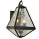 Glacier 2 Light 11 inch Black Charcoal Sconce Wall Light in Water