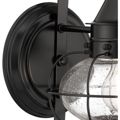 Cottage Onion 1 Light 13.75 inch Black Outdoor Wall in Seedy, Small