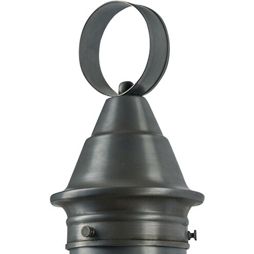 American Onion 1 Light 18.63 inch Gun Metal Outdoor Post Lantern, Medium