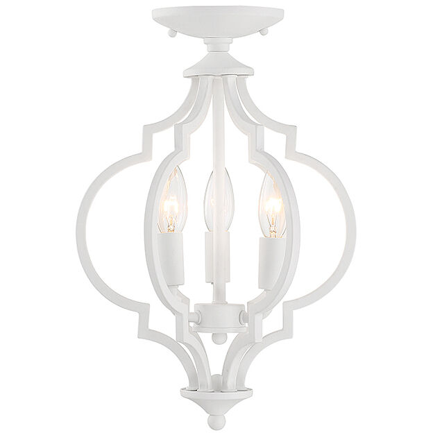 Transitional Semi-Flush Ceiling Light