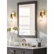 Empire Sconce Wall Light in Clear/Chrome Gradient, Satin Brass Black