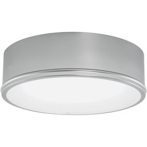 Getty 2 Light 12 inch Brushed Nickel with Frosted White Flush Mount Ceiling Light