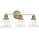 Alden 3 Light 26.00 inch Bathroom Vanity Light