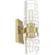 Murano Sconce Wall Light in Satin Brass
