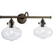 Clara 2 Light 22.75 inch Bathroom Vanity Light