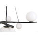 Perch 8 Light 41.25 inch Acid Dipped Black Chandelier Ceiling Light