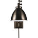 Maggie 5.25 inch Architectural Bronze Swingarm Sconce Wall Light