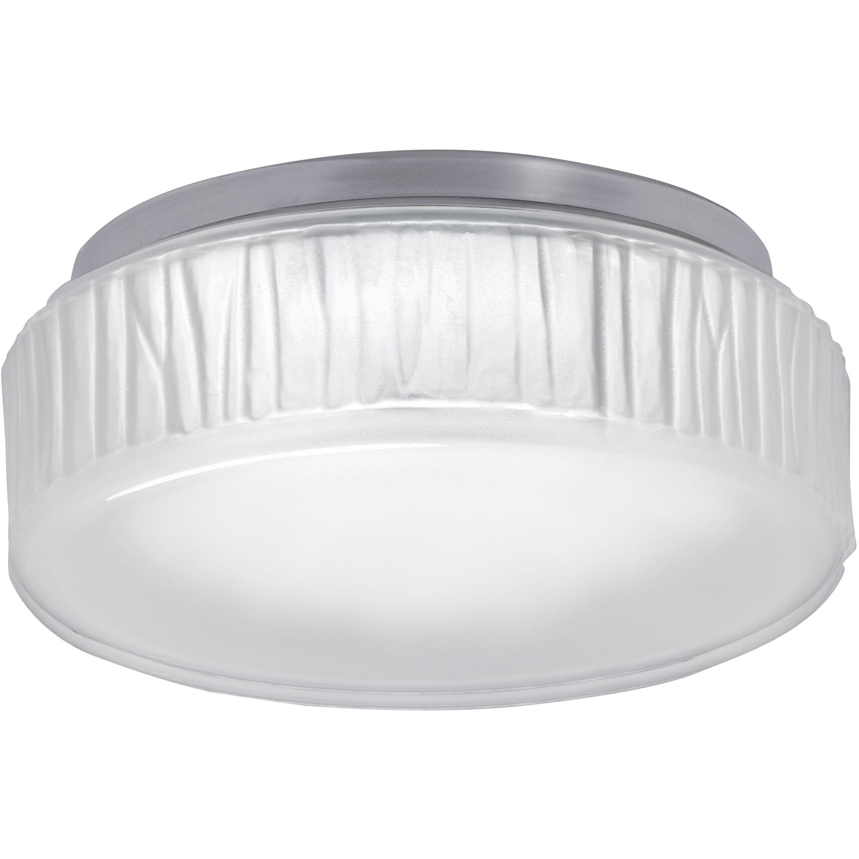 Bark LED 7 inch Polished Nickel Flush Mount Ceiling Light