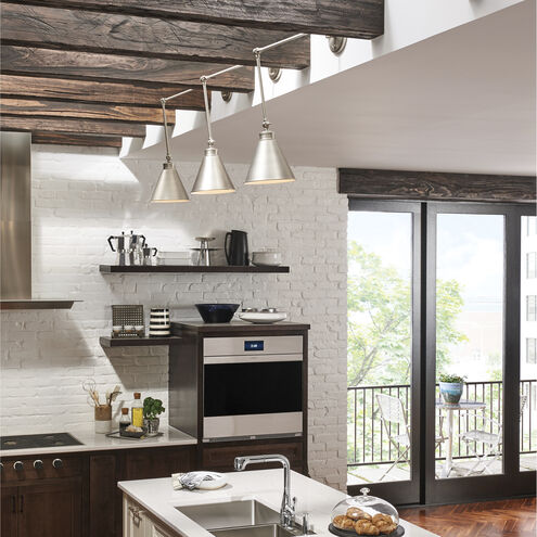 Aidan 5.5 inch Brushed Nickel Swingarm Sconce Wall Light, Moveable