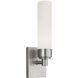 Alex Sconce Wall Light in Chrome, Splashed Opal