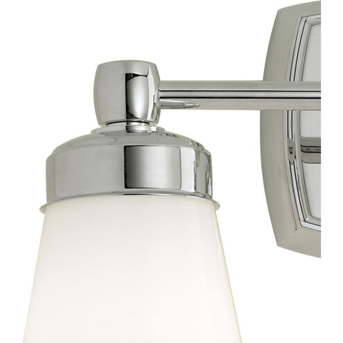 Soft 2 Light 15.75 inch Chrome Wall Sconce Wall Light, Square