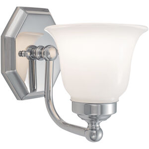 Trevi 1 Light 6 inch Chrome Wall Sconce Wall Light in Double Opal