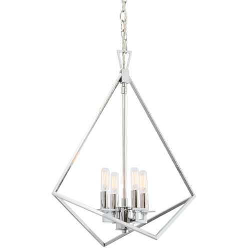 Trapezoid Cage 4 Light 18.00 inch Pendant