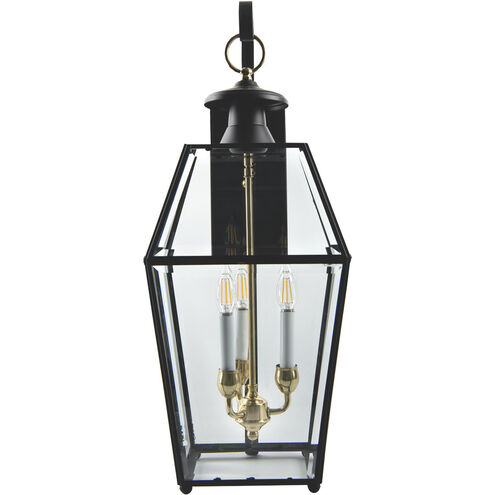Olde Colony 3 Light 28 inch Black Outdoor Wall