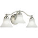 Soleil 3 Light 22.25 inch Chrome with White Vanity Light Wall Light
