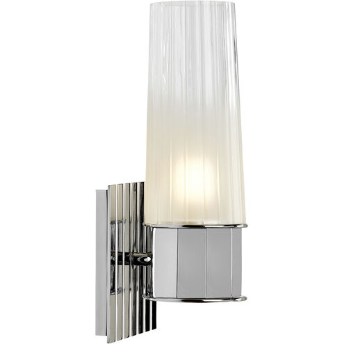 Icycle Sconce Wall Light in Chrome, Clear Frosted