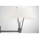 Cody 26.56 inch Oil Rubbed Bronze with White Swingarm Sconce Wall Light