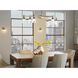Carnival 6 Light 49.5 inch Satin Brass with Clear Chandelier Ceiling Light