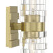 Murano Sconce Wall Light in Satin Brass