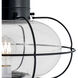 Classic Onion 1 Light 22.38 inch Black Outdoor Post in Clear, Large