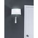 Diamond Sconce Wall Light in White Shade