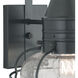 Classic Onion 1 Light 16 inch Gunmetal with Clear Outdoor Wall Sconce in Gun Metal, Seedy, Small