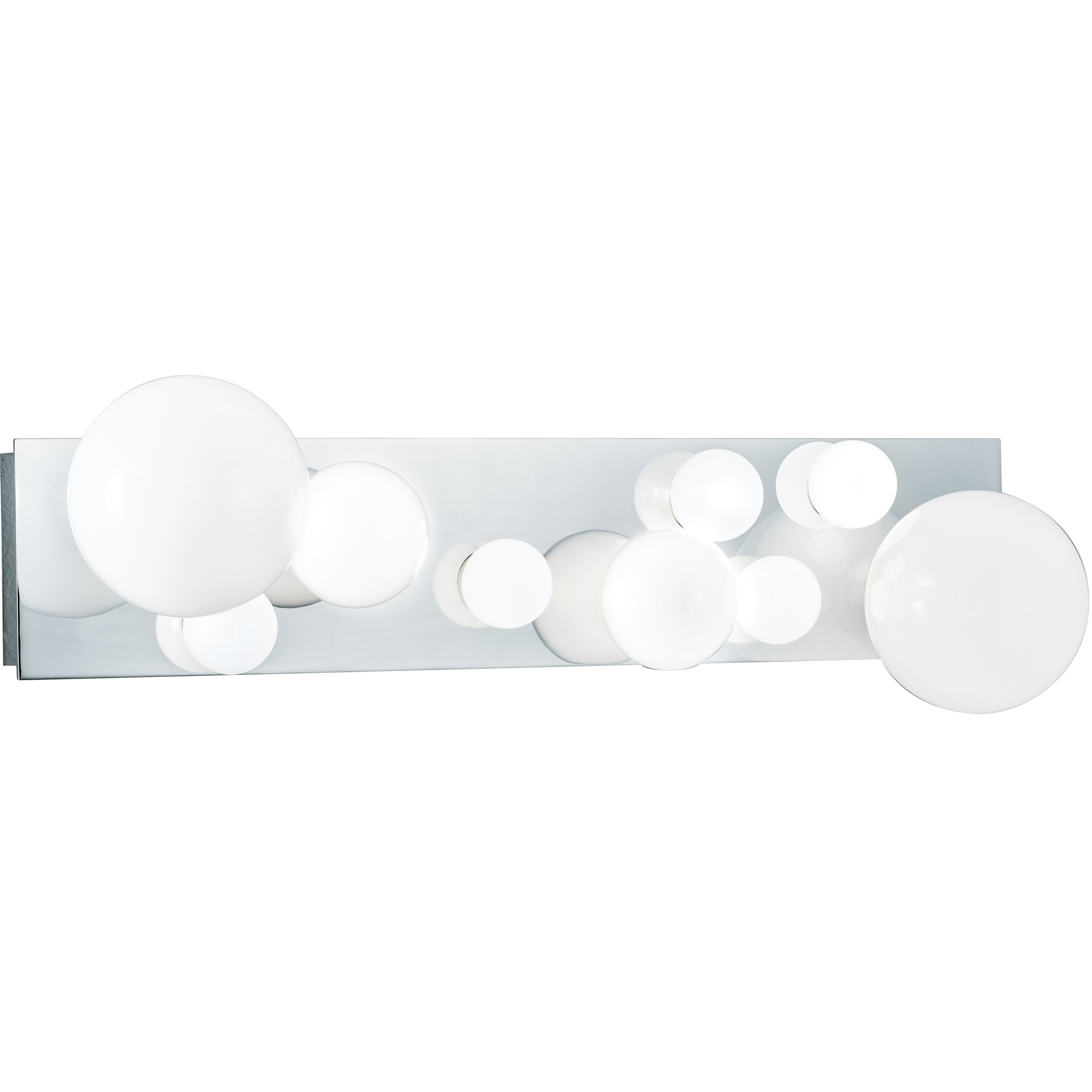 Norwell Lighting 9745 CH NG Hollywood 9 Light 24 inch Chrome Bath Bar Wall Light