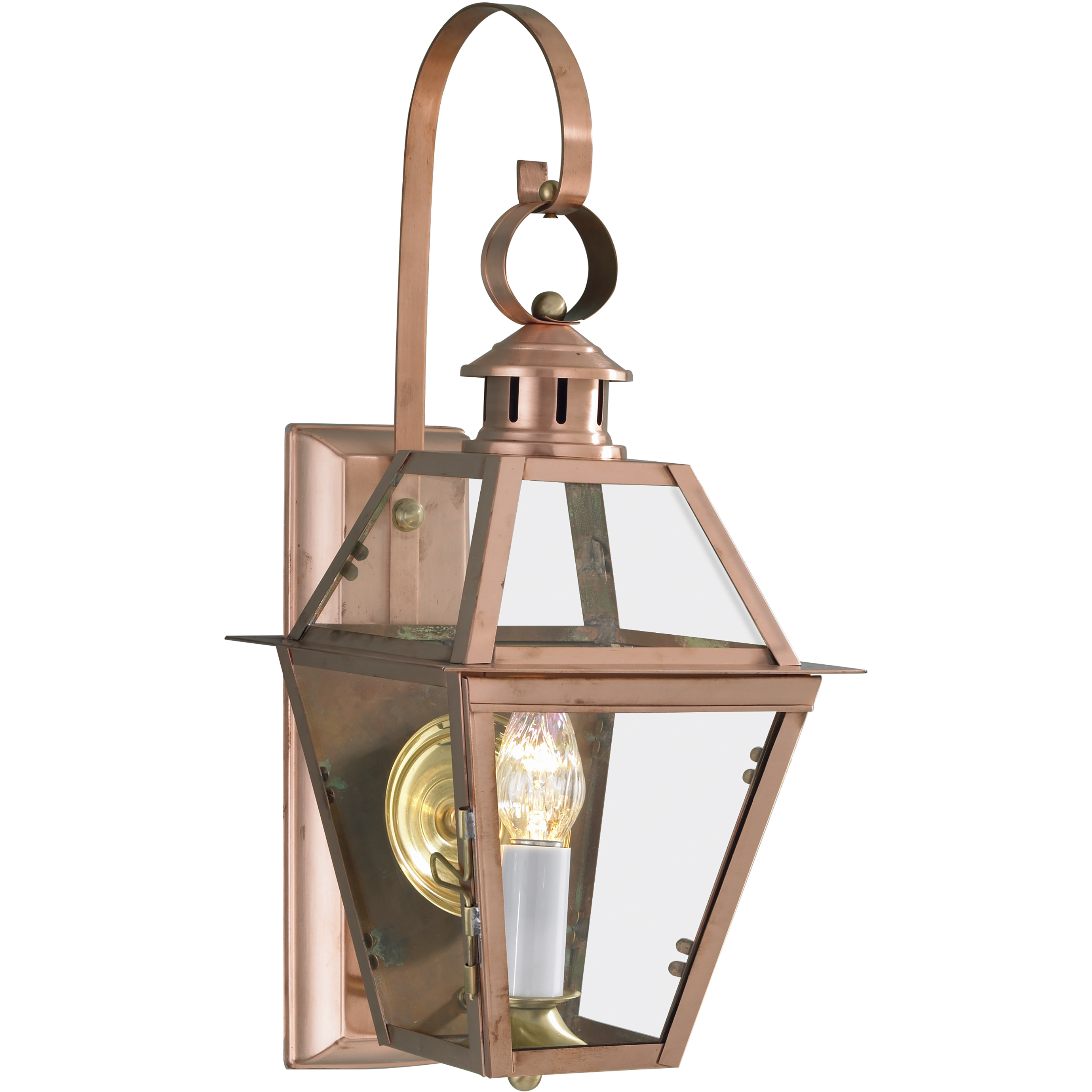 Norwell Lighting 2253COCL Olde Colony 1 Light 22 inch Copper Outdoor Wall