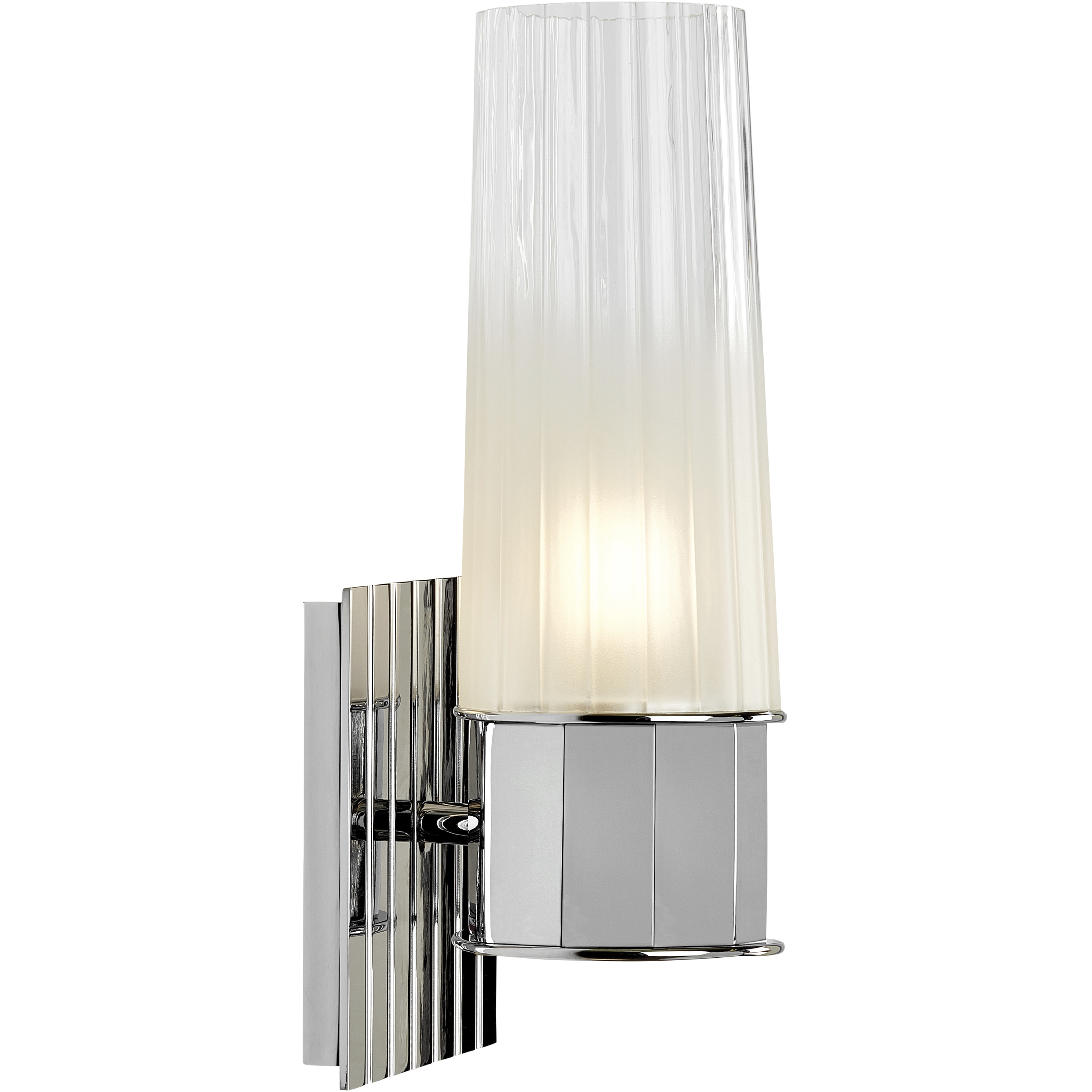 Norwell Lighting 9758 CH CF Icycle 1 Light 4.25 inch Chrome Wall Sconce Wall Light in Clear Frosted